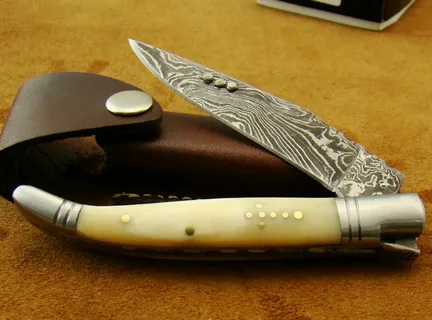 Damascus Folding Knife